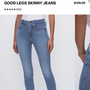 Good American Good Legs Crop Skinny Jeans